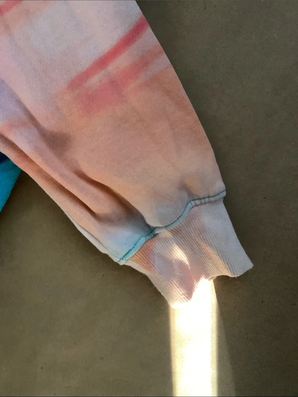 Justice Pastel Tie-Dye Crewneck Sweatshirt with White Logo